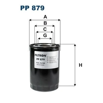 Imagem de Filtro de combustivel filtron pp879