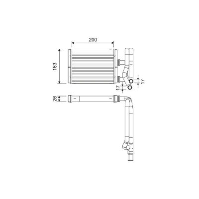Imagem de VALEO 811577 Radiador Quente HONDA: CIVIC 7 Hatchback