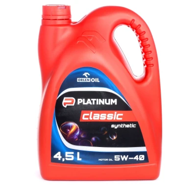 Imagem de Orlen Platinum Classic SYNTHETIC 5W 40 4l Óleo do motor QFS413B60 MERCEDES BENZ: Classe C Sedan, 190, T modell, TOYOTA: Yaris II Hatchback