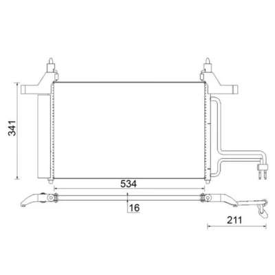 Imagem de MAHLE ORIGINAL AC 790 000S Condensador com secador 16 10,15 535