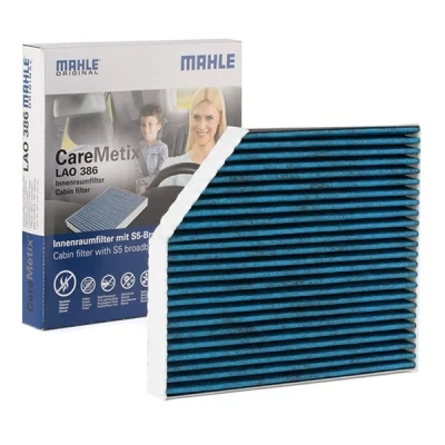 Imagem de MAHLE ORIGINAL LAO 386 Filtro, ar do habitáculo Filtro de carvão ativado, Com efeito antialérgico, antibacteriano 241,0 279 35,0 CST4624