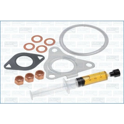 Imagem de AJUSA JTC11966 Kit de montagem, turbocompressor with studs, syringe oil com juntas instruções montagem PEUGEOT: Bipper Van