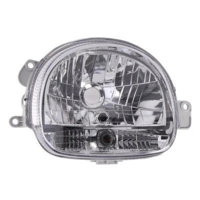 Imagem de VAN WEZEL 4344962 Farol Principal à direita H4 transparente branco para circulação pela sem motor de regulação do alcance dos faróis