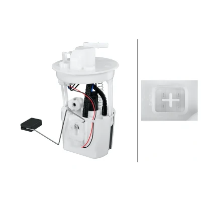 Imagem de HELLA 8TF 358 306 891 Unidade de alimentação combustível com junta, sensor nível elétrico