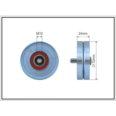 Imagem de CAFFARO 66 96 Polia de Desvio BMW: 3 Sedan, VOLKSWAGEN: Polo IV Hatchback, SEAT: Ibiza