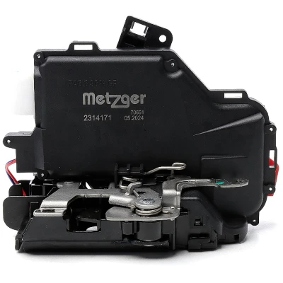 Imagem de METZGER 2314171 Fechadura de Porta sem bloqueio duplo, com proteção infantil acionamento manual traseira esquerda VOLKSWAGEN: Golf 5, Jetta 3