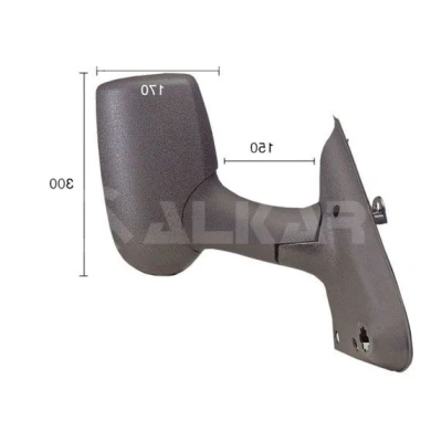 Imagem de espelho retrovisor Alkar 9210960 à direita manual braço do comprido, convexo para veículo com volante esquerda FORD: Transit Mk5 Van