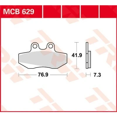 Imagem de TRW Organic Allround MCB629 Jogo de pastilhas para travão disco