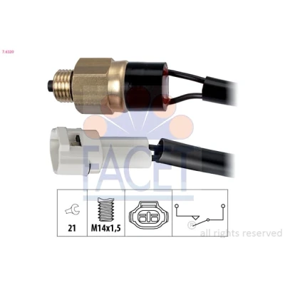 Imagem de FACET 7.6320 Interruptor, luz de marcha atrás Made in Italy OE Equivalent SUZUKI: Vitara I SUV Cabrio