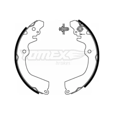 Imagem de TOMEX brakes TX 21 81 Maxilas de Travão Eixo traseiro 203mm 37mm MITSUBISHI: Carisma Hatchback, Space Star, Lancer 6 Limousine