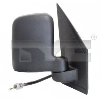 Imagem de Espelho retrovisor Tyc 310 0089 à direita preto ajuste: por cabo de aço, convexo FORD: Transit Connect Mk1 Van