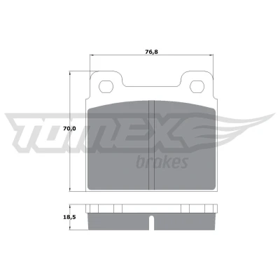 Imagem de TOMEX brakes TX 10 181 Jogo de pastilhas para travão disco Eixo dianteiro VOLKSWAGEN: TRANSPORTER 3 Bus, Kasten