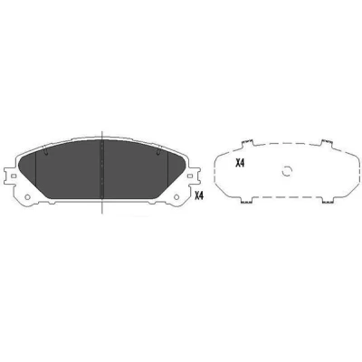Imagem de KAVO PARTS KBP 9116 Jogo de pastilhas para travão disco TOYOTA: RAV4 IV SUV