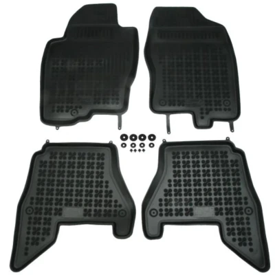 Imagem de REZAW PLAST 201804 Conjunto de tapete chão Borracha à frente e atrás preto NISSAN: NP300 Navara Pick up, Pathfinder 3