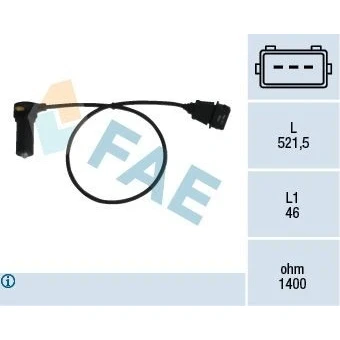 Imagem de EPS 1.953.219 Gerador de Impulsos Made in Italy OE Equivalent VOLKSWAGEN: Golf 4, AUDI: A3 Hatchback, SKODA: Octavia 1 Combi