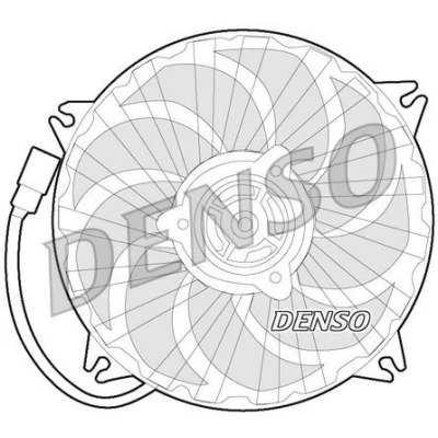 Imagem de DENSO DER21017 Ventilador de Radiador 385 12 350 CITROËN: C4 Coupe, Xsara I Hatchback, PEUGEOT: Partner Van