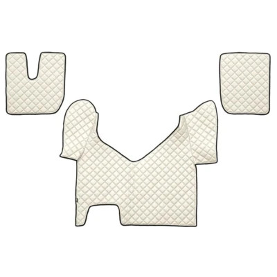 Imagem de F CORE FL27 CHAMP Conjunto de tapete chão Couro artificial à frente 3 branco marfim