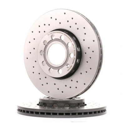 Imagem de BREMBO XTRA LINE 09.5745.2X Disco de travão 288 25 5 perfurado/ventilado revestido alto carbono com parafusos AUDI: A6 C5 Sedan, A4 B5 Avant