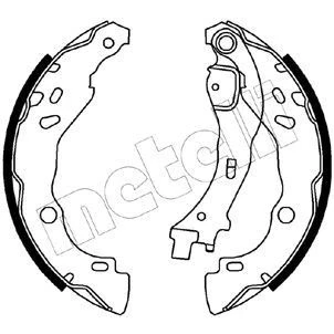 Imagem de METELLI 53 0085 Maxilas de Travão 203,2mm 39mm CITROËN: C3 I Hatchback, Pluriel, LANCIA: Ypsilon II
