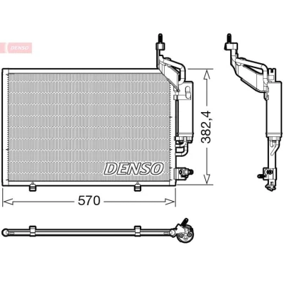 Imagem de DENSO DCN10050 Condensador com secador R 134a