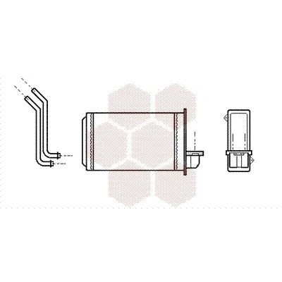 Imagem de VAN WEZEL 40006088 Radiador Quente PEUGEOT: 205 II Hatchback, I Hatchback