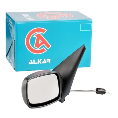 Imagem de Espelho retrovisor Alkar 6137386 esquerda ajuste: por cabo de aço, plano para veículo com volante à FORD: Fiesta 4, Mk4 endado,