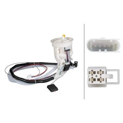 Imagem de HELLA 8TF 358 146 421 Unidade de alimentação combustível sem junta, com sensor nível regulador pressão elétrico