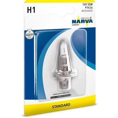 Imagem de NARVA 483204000 Lâmpada, farol de longo alcance H1 12V 55W Halogéneo FORD: FOCUS 3 Turnier, S Max Mk1, 3, RENAULT: CLIO 2, MEGANE 2 Kombi