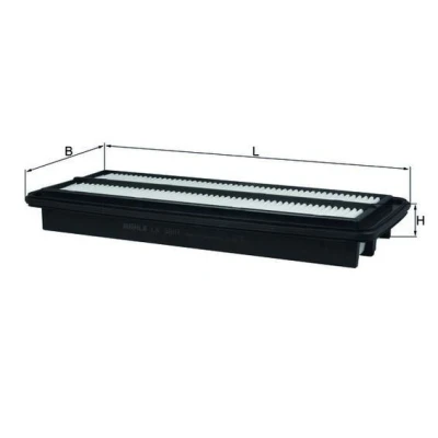Imagem de MAHLE ORIGINAL LX 3601 Filtro de ar 46,0 147 347,5 Cartucho filtrante HONDA: ACCORD 8 Kombi,