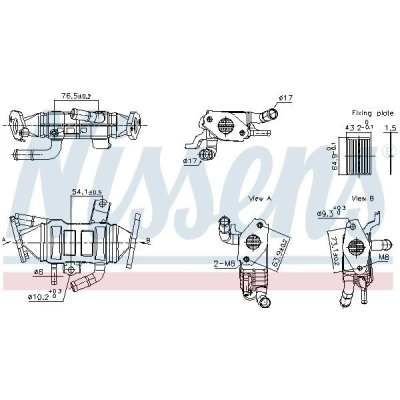 Imagem de NISSENS 989488 Radiador EGR