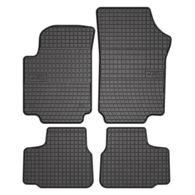 Imagem de FROGUM 0399 Conjunto de tapete chão Borracha à frente e atrás 4 preto medida VOLKSWAGEN: up! Hatchback