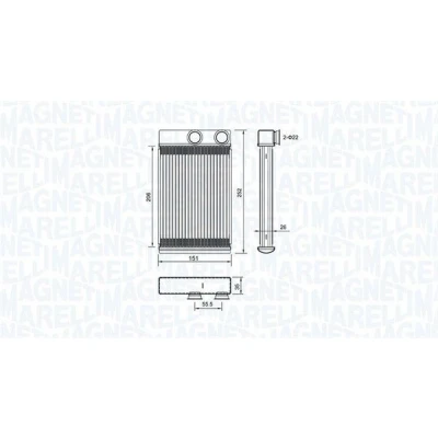 Imagem de MAGNETI MARELLI 350218478000 Radiador Quente OPEL: Insignia A Sports Tourer