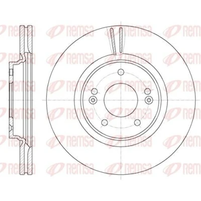Imagem de REMSA Disco de travão HYUNDAI: ix35 Eixo dianteiro 305, 305mm 25mm 5 114,3mm ventilado 61781.10 51712C1000,51712D7000,51712J9100,51712C2000