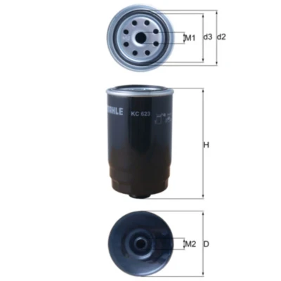 Imagem de MAHLE ORIGINAL KC 623 Filtro de Combustível aparafusado KIA: cee‘d II Sportswagon, Sportage III, IV, HYUNDAI: Tucson, i20 Hatchback