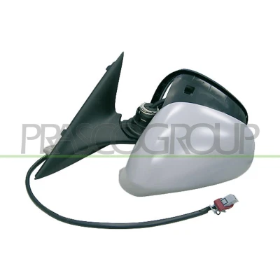 Imagem de Espelho retrovisor Prasco AA0907304 esquerda com subcapa elétrico aquecível, ajustável pelo interior, sensor de temeperatura, tom azul