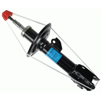 Imagem de SACHS 314 756 Amortecedor à direita Pressão do gás Tubo duplo com assento de mola cavilha em cima TOYOTA: Yaris II Hatchback
