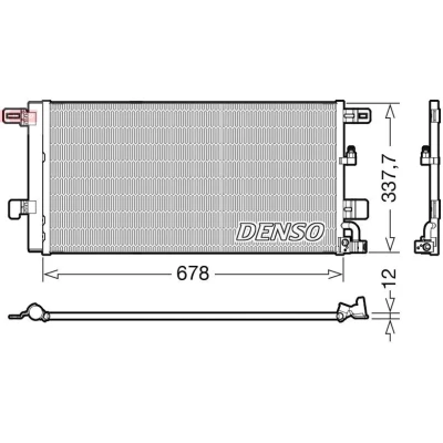 Imagem de DENSO DCN02001 Condensador com secador R 134a