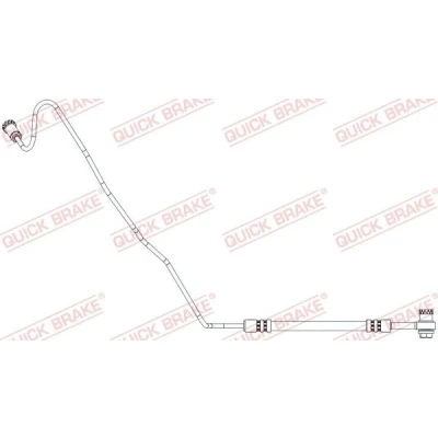 Imagem de QUICK BRAKE 96.020X Mangueira de Travão 680mm M10x1 com rosca exterior SEAT: Ibiza 4 ST