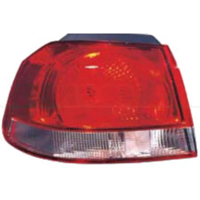 Imagem de PRASCO VG0384173 Farolim à direita parte exterior branco/vermelho sem porta lâmpadas VOLKSWAGEN: GOLF 6