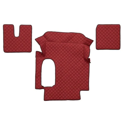 Imagem de F CORE FL21 RED Conjunto de tapete chão Couro artificial à frente 3 Vermelho