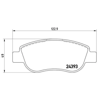 Imagem de BREMBO P 68 049 Jogo de pastilhas para travão disco excl. contacto aviso desgaste sem acessórios FIAT: Palio I Weekend