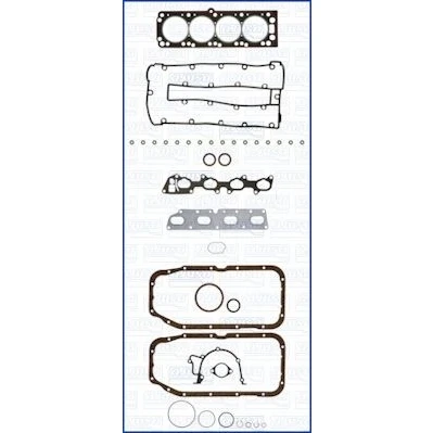 Imagem de AJUSA 50104100 Jogo completo de juntas, motor Com junta da cabeça do motor, retentores haste válvulas FIBERMAX OPEL: Calibra A, Vectra A CC