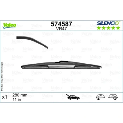 Imagem de Escova do limpa vidros Valeo 574587 280mm traseira de em arco KIA: Rio 3, Stonic Hatchback, 4, HYUNDAI: Kauai / Kona SUV