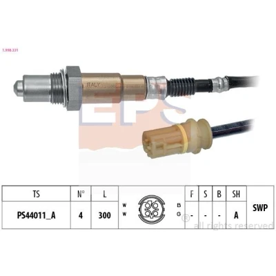 Imagem de EPS 1.998.331 Sonda lambda Made in Italy OE Equivalent com aquecimento, plana, Rosca pré lubrificada BMW: 3 Coupe, Sedan, Touring