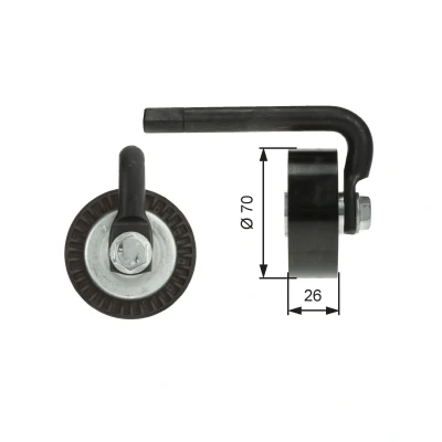 Imagem de GATES FleetRunner Micro V Kit T39012 Polia Tensora BMW: 3 Touring, Sedan, Coupe