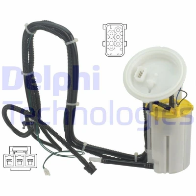 Imagem de DELPHI FG2017 12B1 Unidade de alimentação combustível com juntas sem sensor pressão Gasolina BMW: 5 Sedan, Touring