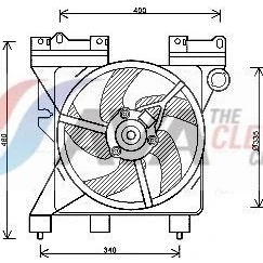 Imagem de PRASCO CN7547 Ventilador de Radiador 335 12 100 CITROËN: Xsara Picasso, Coupe, Carrinha, PEUGEOT: Partner I Van