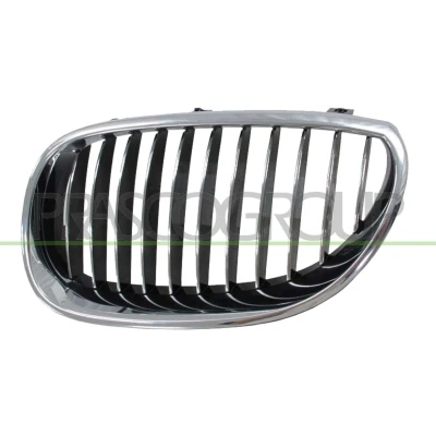 Imagem de PRASCO BM0472004 Grelha de Radiador à frente, lado esquerdo crómio/negro BMW: 5 Sedan, Touring