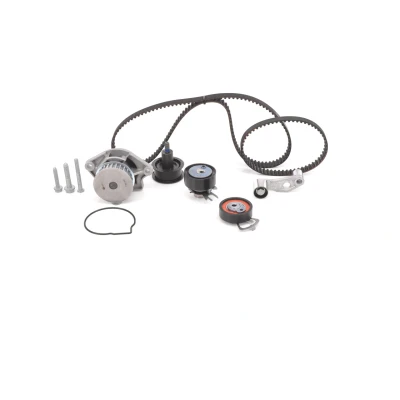 Imagem de BOSCH 1 987 948 886 Bomba de Água + Kit Correia Distribuição 130 464mm 17mm VOLKSWAGEN: Golf 4, Lupo / 3L, SEAT: Leon I Hatchback
