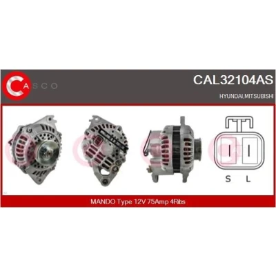 Imagem de CASCO CAL15112AS Alternador 12V 60A RENAULT: CLIO 1, Rapid Van, 19 I Hatchback